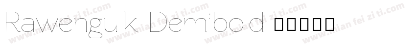 Rawengulk Demibold字体转换